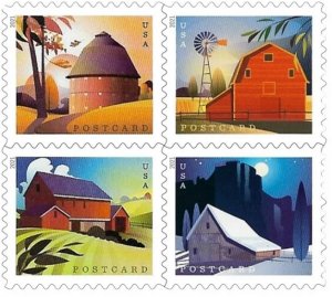 Barn Postcard 2021  Forever Stamps