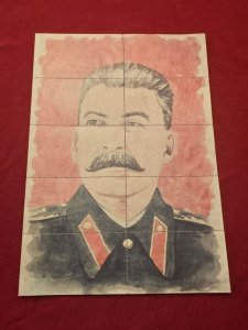 STALIN WWII WW2 RUSSIAN SPANISH BLUE DIV poster War Ration Coupons Stamps