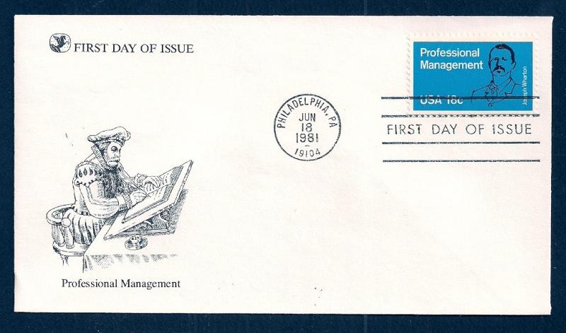 UNITED STATES FDC 18¢ Management 1981 Readers Digest