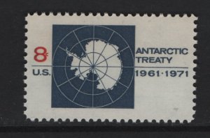 United States   #1431  MNH 1971 map of Antarctica