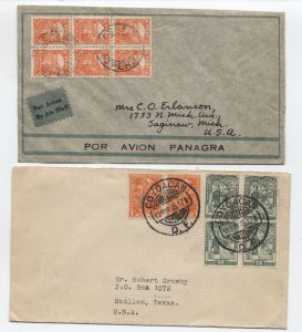 2 1930s Mexico covers to USA [y8956]