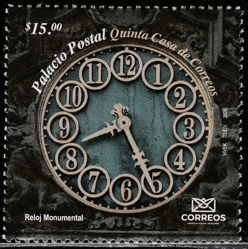 MEXICO MONUMENTAL CLOCK OF THE MEXICO CITY POST OFFICE. MINT, NH VF.