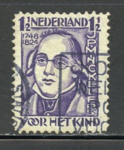 Netherlands Scott B33 Used VLH - 1928 Jean Pierre Minckelers - SCV $0.40