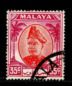 MALAYSIA - Selangor SG105, SELANGOR, 35c scarlet & purple, FINE USED.