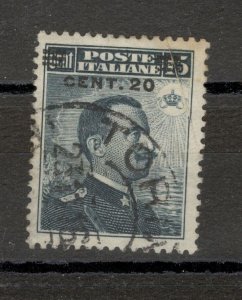 ITALY - USED STAMP, 20c/15Cmi - VIKTOR EMANUEL II - 1916.