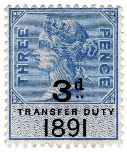 (I.B) QV Revenue : Transfer Duty 3d (1891)