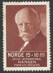 Norway Sc# B6 MH 1935 Fridtjof Nansen