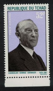 Chad Adenauer Commemoration 1968 MNH SG#202