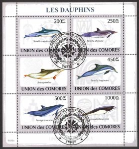 Comoros 2009 Dolphins Sheet Used / CTO