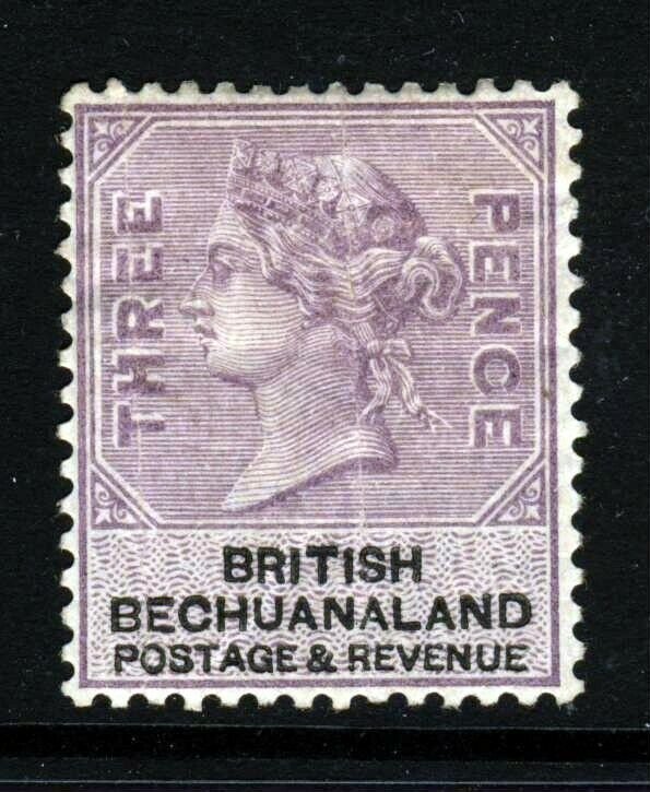 BRITISH BECHUANALAND QV 1888 Three Pence Lilac & Black SG 12 MINT