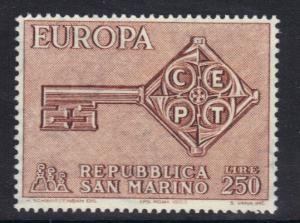 San Marino  #687  MNH   1968    Europa  key