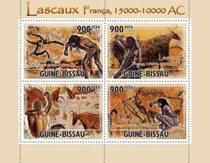 Guinea - Bissau 2010 - Cave of Lascaux 4v Y&T 3597-3600, Michel 4920-4923