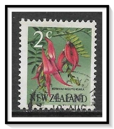 New Zealand #384 Flower Decimal Currency Used