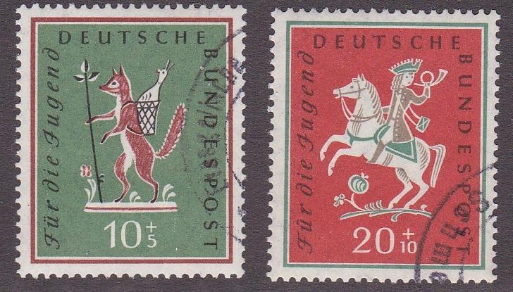 Germany # B360-361, Hunter from the Palantine, Used,Half Cat