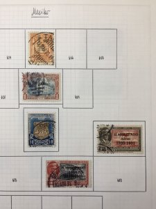 Mexico 1930/50 Incl. Airs Used on 17 Pages (Apx 140+Items) AB2799