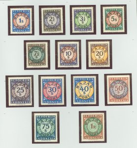 Indonesia #J1-J13 Mint (NH) Single (Complete Set)