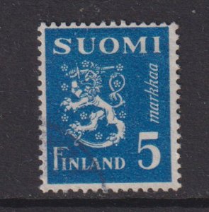 Finland    #176D   lion  1945   5m  saph