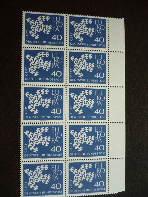 Europa 1961 - Germany - Block of 10