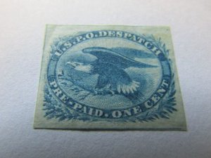US Stamps, Sc.#LO2 MH NG, 1c U.S.P.O. Despatch Carrier 1851,