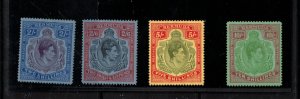 Bermuda #123a - #126a (SG #116b / #119b) Very Fine Mint Lightly Hinged Group