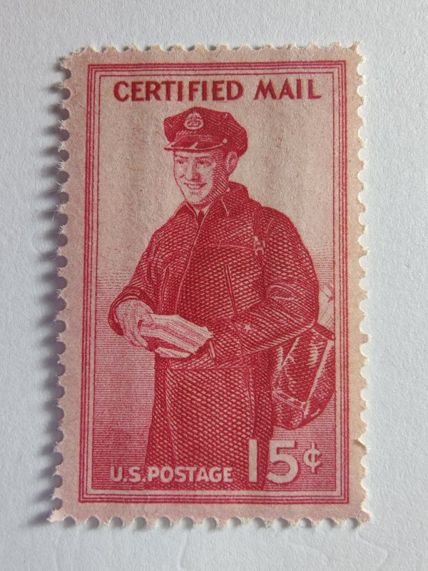 SCOTT #FA1 SINGLE CERTIFIED MAIL STAMP MINT NEVER HINGED BEAUTY