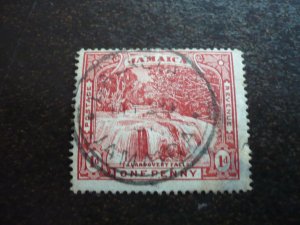 Stamps - Jamaica - Scott# 31 - Used Set of 1 Stamp - Inverted Watermark