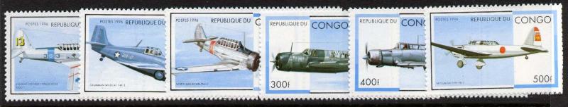 Congo PR 1127-32 MNH Military Aircraft