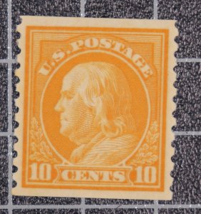 Scott 497 10 Cents Franklin OG MH Nice Stamp SCV $17.50