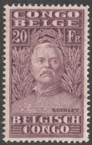 BELGIAN CONGO 1928 Sc 129 MH VF 20f Sir Henry Morton Stanley