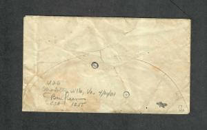 Charlottesville VA Cover April 30 1861 Sc#u26 Independent State Usage