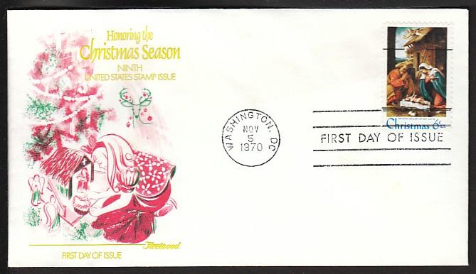 U.S. 1414a Christmas Nativity Precancel Fleetwoo U/A FDC A55