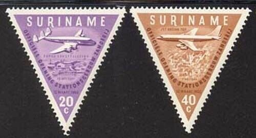 Surinam 1960 Civil Aviation set Sc# 277-81 NH