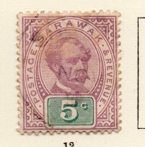 Sarawak 1888 Brooke Early Issue Fine Used 5c. 261283