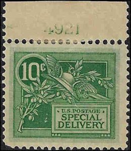 E7 Mint,OG,HR... SCV $65.00... w/Plate#