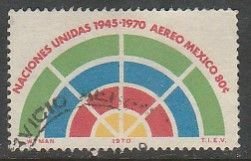 MEXICO C376, 25th Anniversary of the United Nations Org. USED VF. (1274)