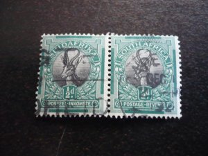 Stamps - South Africa - Scott# 23 - Used Pair of Stamps