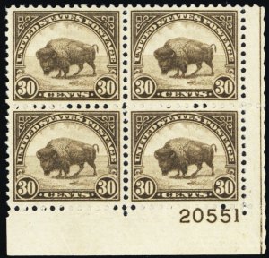 700, Mint VF LH 30¢ Plate Block CV $70 * Stuart Katz