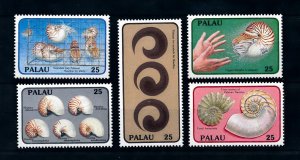 [99355] Palau 1988 Marine life seashells sea snails  MNH