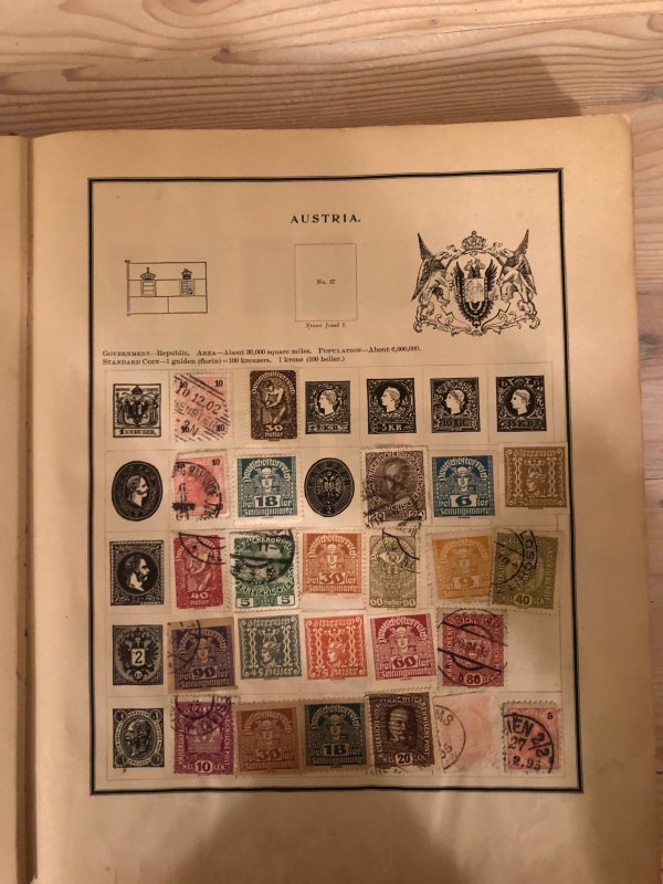 Modern Stamp Album Circa 1921
