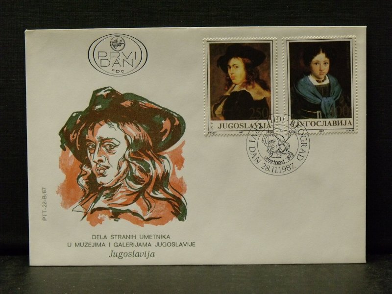 6007   Yugoslavia   FDC's #  1869, 1870, 1871, 1872      CV$ 10.00