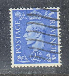 Great Britain,  King George VI,  2 1/2p,   (SC# 262a) Used