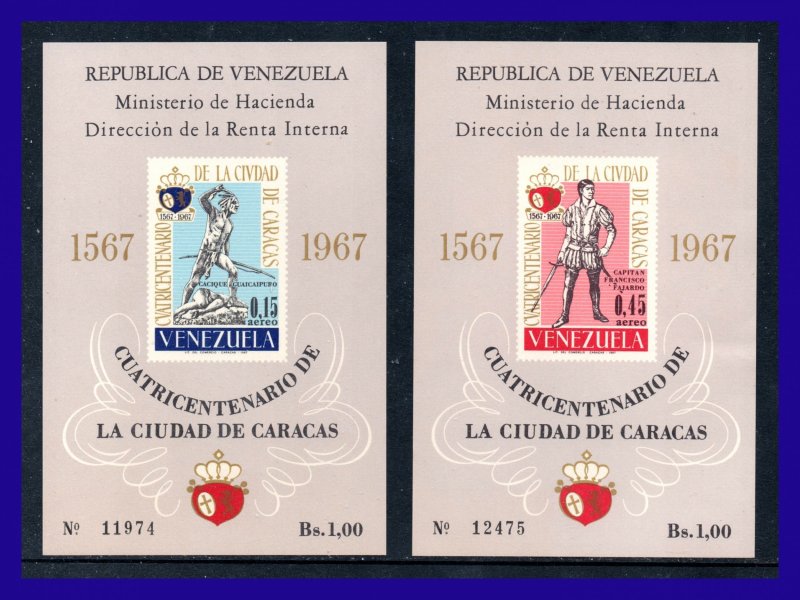 1967 - Venezuela - Sc.  n C 952a - C 953a - MNH - Emitidas s/ goma - VE- 16 - 01