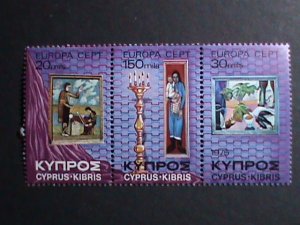 CYPRUS 1975-SC#438a-EUROPA STAMPS-MNH SET VERY FINE WE SHIP TO WORLD WIDE