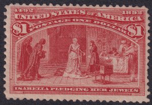 #241 Mint LH, VF (CV $1000 - ID36972) - Joseph Luft