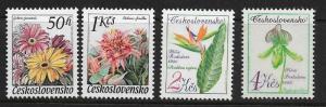 CZECHOSLOVAKIA  2319-2322  MNH FLOWER SHOW SET OF 4