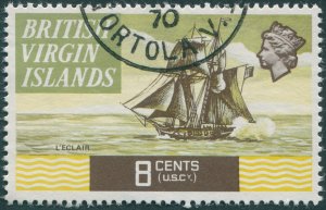 British Virgin Islands 1970 8c HMS Eclair SG244 used