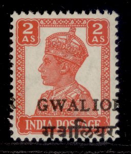 INDIAN STATES - Gwalior GVI SG132, 2a vermilion, NH MINT. Cat £42.