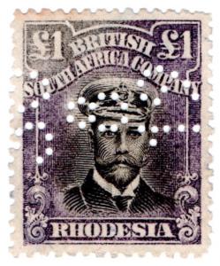 (I.B) Rhodesia/BSAC Revenue : Duty Stamp £1