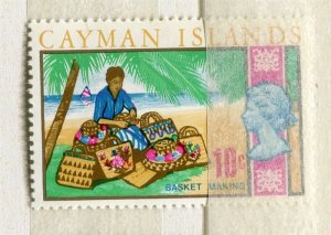 CAYMAN ISLANDS; 1969 early QEII Pictorial issue fine Mint hinged 10c. value