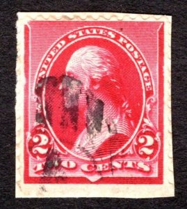 1890, US 2c, Washington, Used, Sc 220